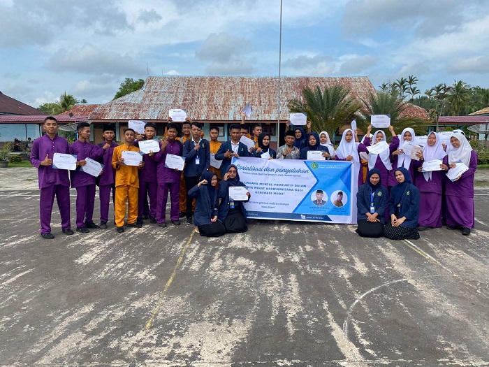 Tumbuhkan Minat Berwira Usaha, Mahasiswa STAIN Bengkalis Gelar Sosialisasi di SMA Negeri 1 Bantan