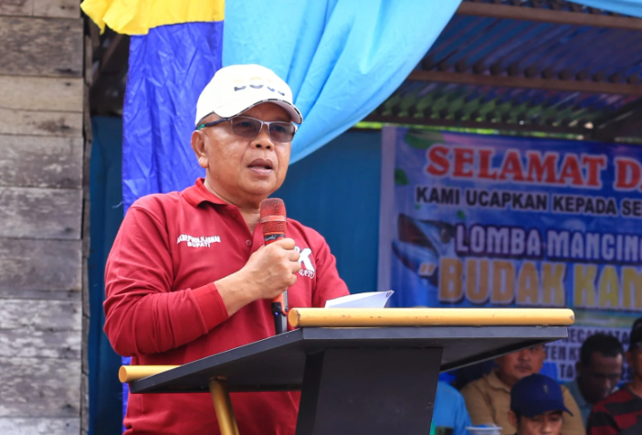 Bupati Asmar Buka Lomba Mancing di Desa Tanjung Gadai