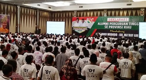 Deklarasi Perguruan Tinggi Dukung Jokowi- Ma'ruf Diikuti Ratusan Orang