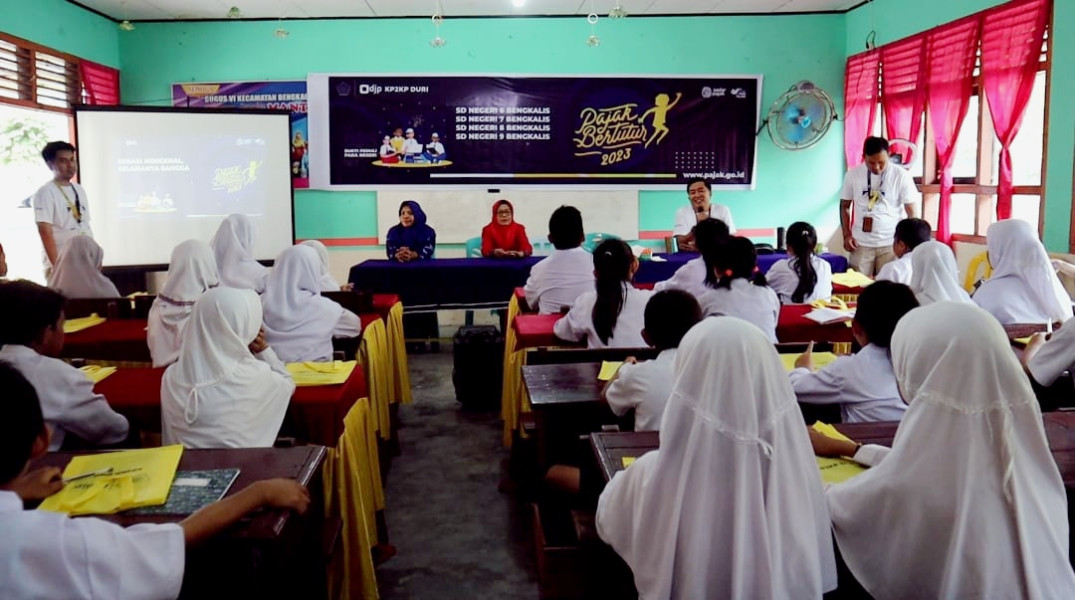 KP2KP Duri Laksanakan Kegiatan Pajak Bertutur di 4 Sekolah Dasar Kecamatan Bengkalis