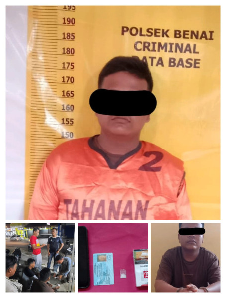 Polsek Benai Berhasil Ungkap Tindak Pidana Narkotika Jenis sabu sabu