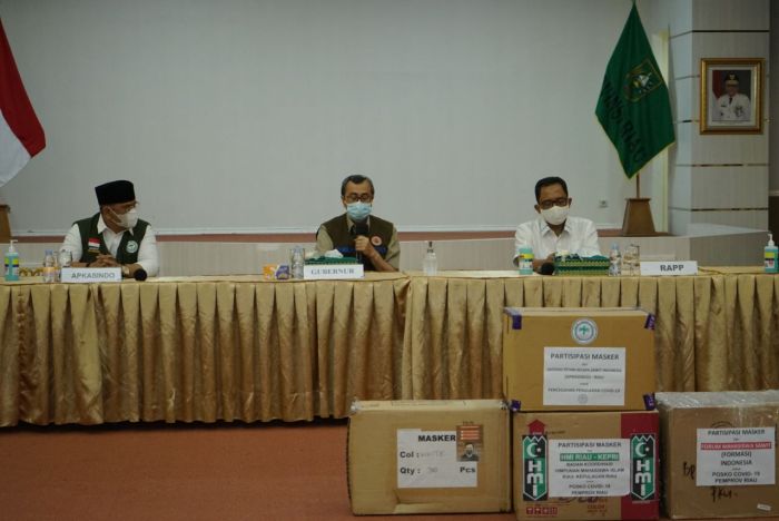 Pemprov Riau Kembali Terima 100 Ribu Masker dari PT RAPP
