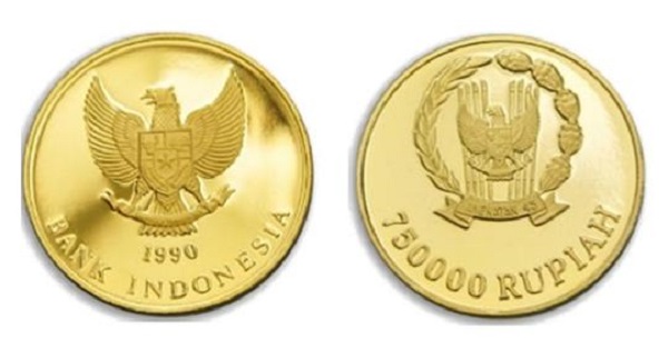 Sejumlah Uang Logam Indonesia  Berbahan Emas, Bahkan Ada Yang Seharga Rp750.000 per Keping