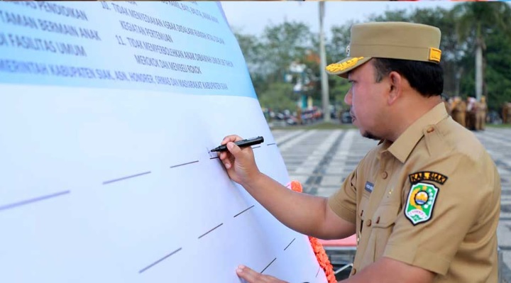 Pemkab Siak Sosialisasi Perda Kawasan Tanpa Rokok