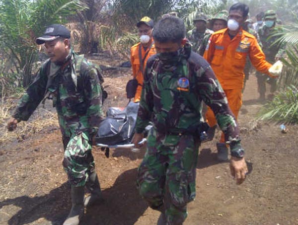 Sempat Hilang di Rohil, Prajurit Denrudal 004 Dumai Ditemukan Tewas dalam Kondisi Terbakar