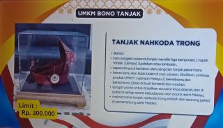 Produk UMKM Bono Tanjak Terjual Fantastis Di Gebyar Lelang UMKM Riau