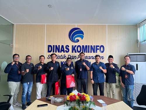 Terima Silaturahmi Dari Telkomsel, Diskominfotiksan Kota Dumai Paparkan Program Diseminasi Informasi dan Promosi Keunikan Kota