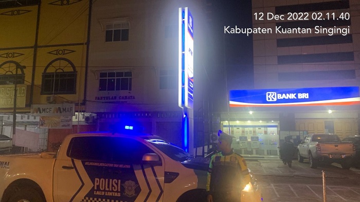 Blue Light Patrol Sat Lantas Polres Kuansing Cegah Terjadinya Kejahatan di Jalanan jelang Nataru