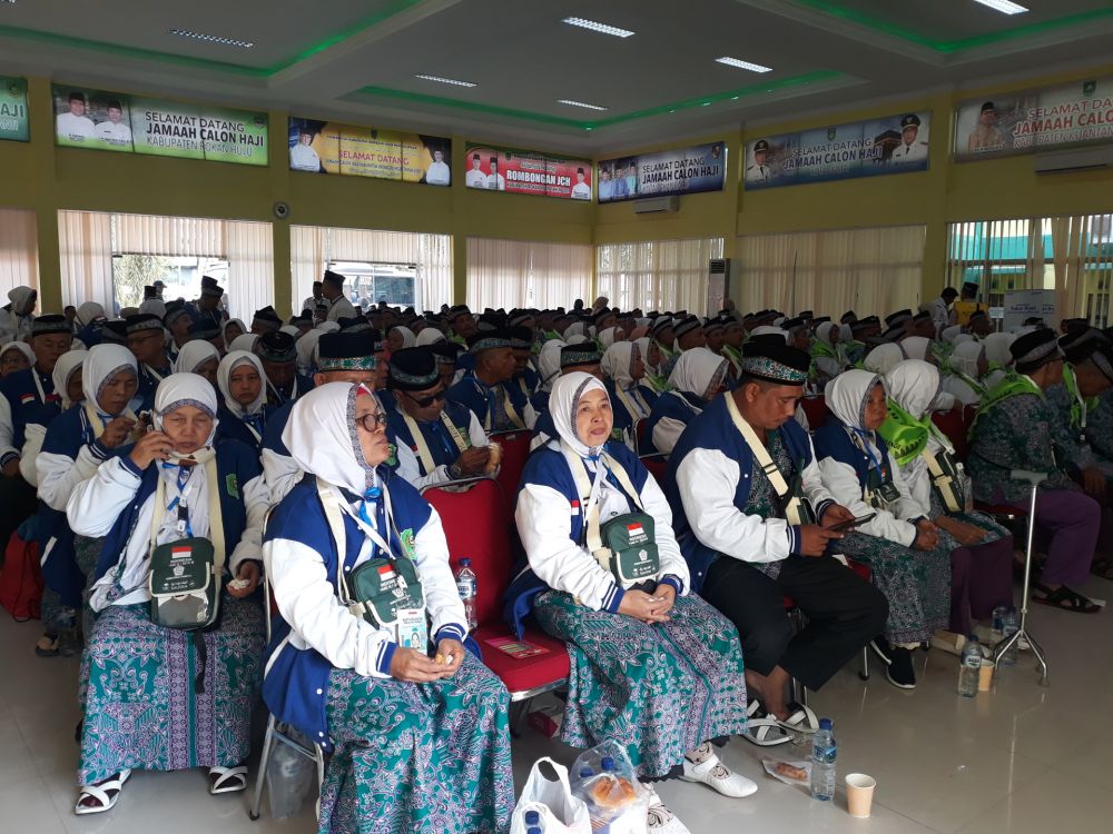 JCH Kloter 19 Asal Siak dan Kuansing Tiba di Embarkasi Haji Antara Riau