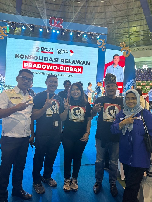 DPN PRABOWO CENTER HADIR PADA KONSOLIDASI RELAWAN PRABOWO DI RIAU