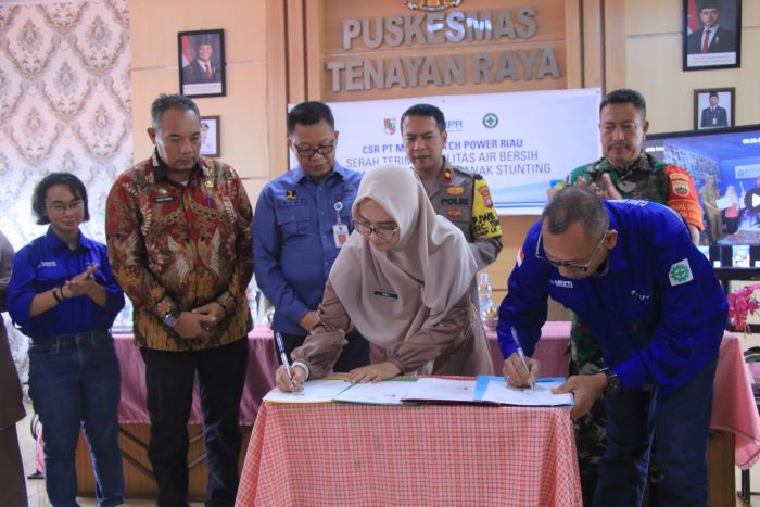 Medco Ratch Power Serahkan Bantuan Fasilitas Air Bersih untuk Warga Kulim