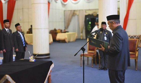 Sepekan menjabat, Kamsol lantik 47 Pejabat Daerah Kampar