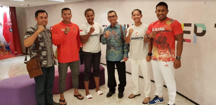 Ke Palembang, Mursini Beri Dukungan Atlet Dayung Asal Riau di Asian Games 2018