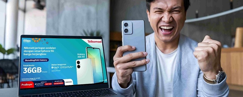Telkomsel Hadirkan Paket BundlingMAX Samsung Galaxy A06 5G, Bonusnya, Wow...