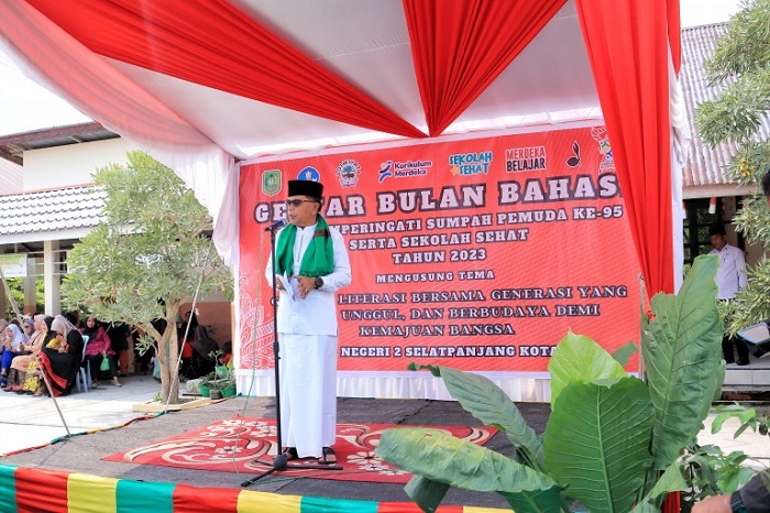 Plt Bupati Asmar Hadiri Puncak Gebyar Bulan Bahasa Dan Kampanye Sekolah Sehat