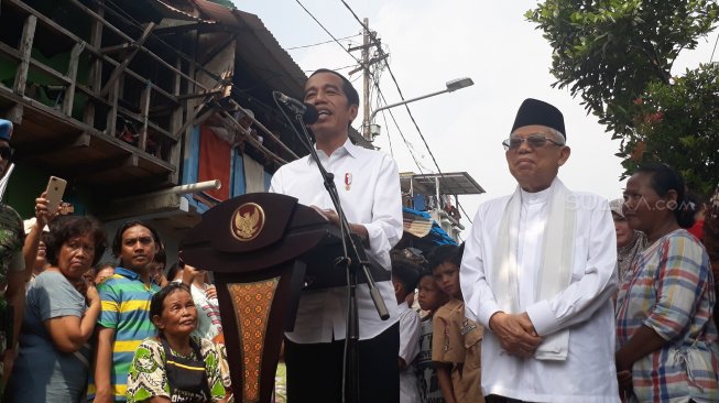 Jokowi Pidato Kemenangan di Kampung Deret, '100 Persen Keadilan untuk Rakyat Indonesia'