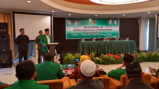 Djan Faridz, Buka Mukerwil II PPP Provinsi Riau