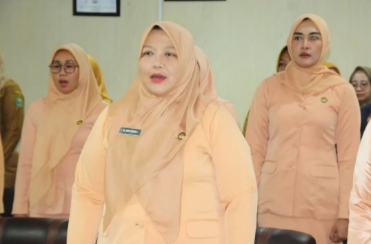 Raja Vivi Olivia Zulfahmi Dikukuhkan sebagai Ketua DWP Inhu