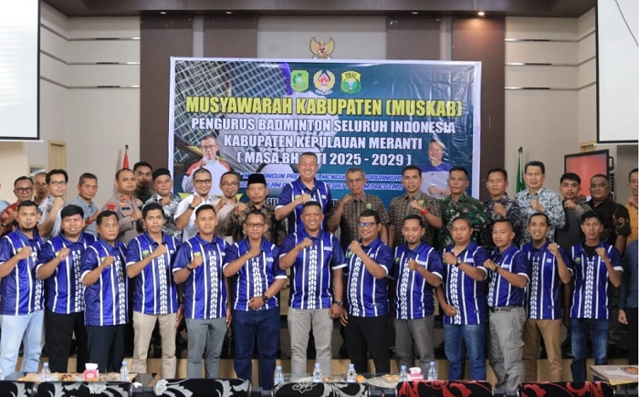 Muzammil Terpilih Pimpin PBSI Meranti