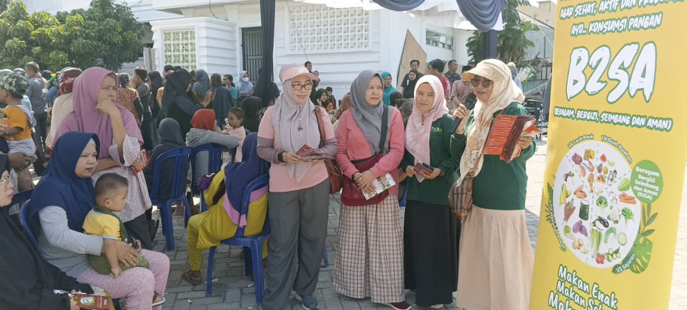 Dinas Pangan Sosialisasi B2SA dan Keamanan Pangan kepada Warga di Lokasi GPM Bukitbarisan