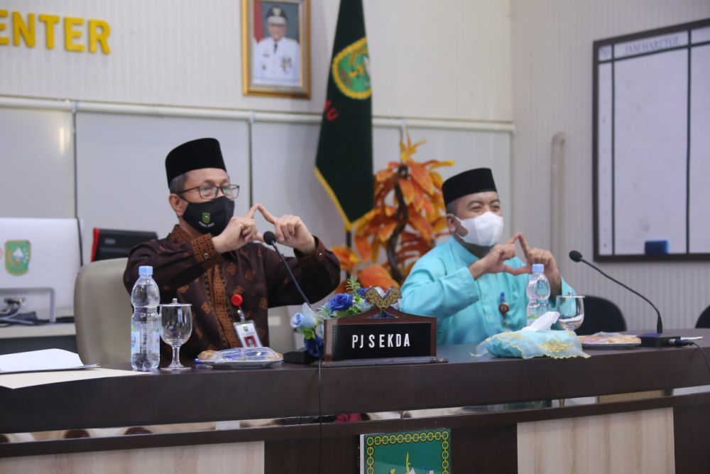 Pj Sekdaprov Riau Hadiri Pertemuan CMGF Ke 18 Tahun 2021