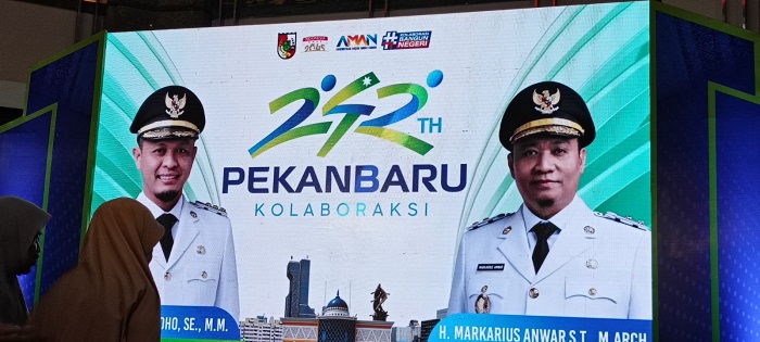 Logo HUT Pekanbaru Ke-242 Dilaunching,  Agung: Pekanbaru Sekarang Sangat-sangat Berbeda...
