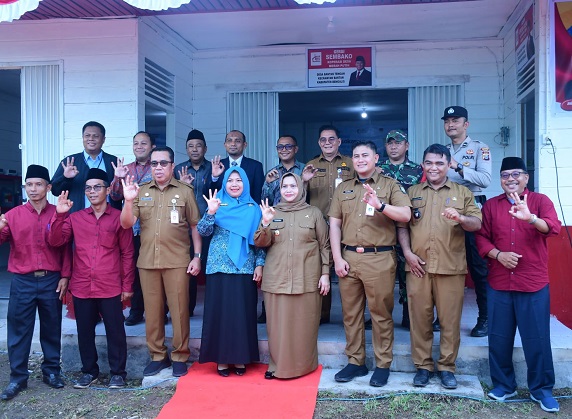 Bupati Kasmarni Resmikan Kopdes Merah Putih Desa Bantan Tengah