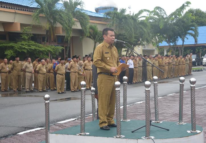 Wabup Bengkalis Pimpin Apel Pagi Pasca Libur Lebaran