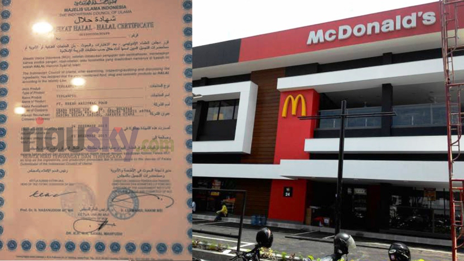 Astaghfirullah...Sertifikat Halal McDonalds Ternyata Sudah Kadaluarsa