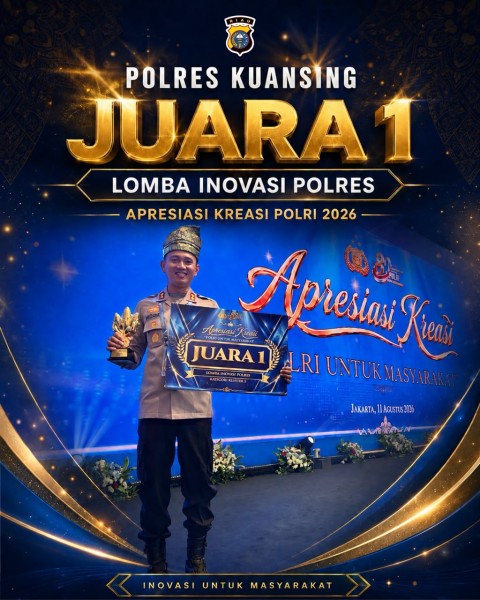 Kapolres Kuansing Raih Juara 1 Lomba Ketahanan Pangan, Inovasi Polres Jadi yang Terbaik di Kluster III