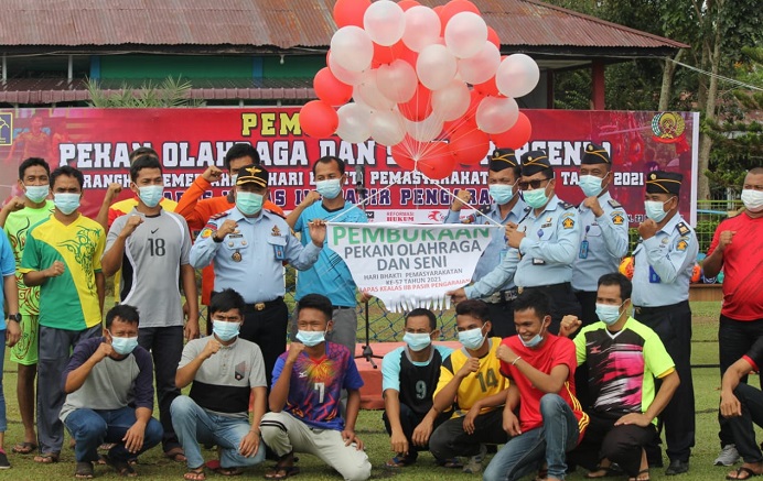 Sambut HBP, Lapas Rohul Gelar Pertandingan Olahraga dan Seni