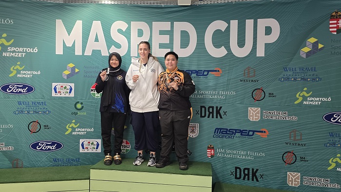 Rihadatul Asyifa  Raih Perak di Kejuaraan  Masped Shooting  Budapest
