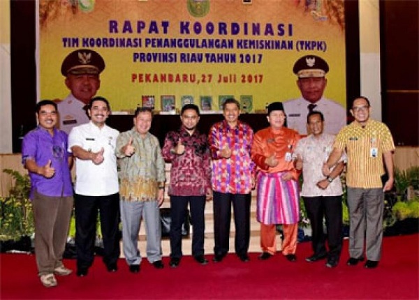 Wabup Inhil Rosman Malomo Hadiri Rakor TKPK Riau di Pekanbaru