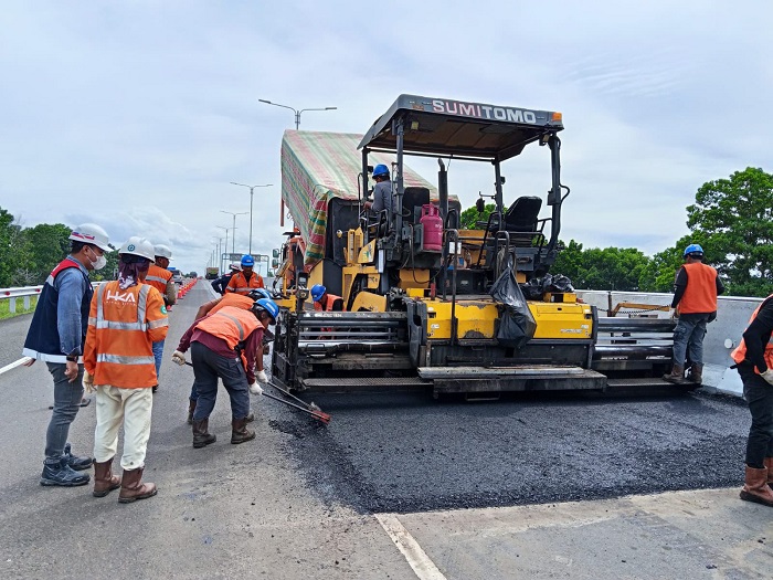 Hutama Karya Lakukan Pemeliharaan Ruas Tol Trans Sumatera Bagian Selatan