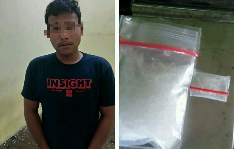Kedapatan Bawa Sabu, Turun dari Kapal Warga Sintong Diamankan Polres Rohil 