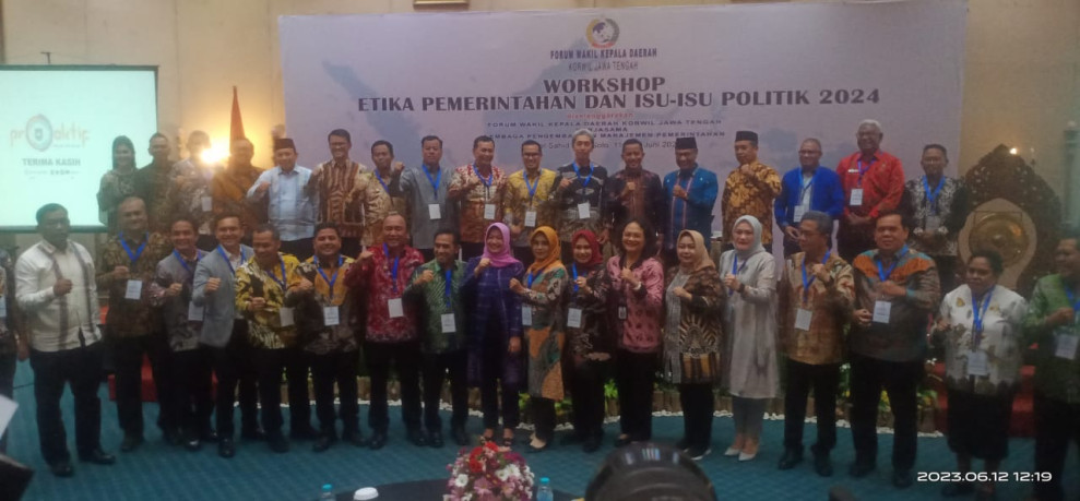 Wabup Rohil dan Wakil Kepala Daerah Se-Tanah Air Mengikuti Workshop Terkait Etika Pemerintah Dan Isu Politik Tahun 2024