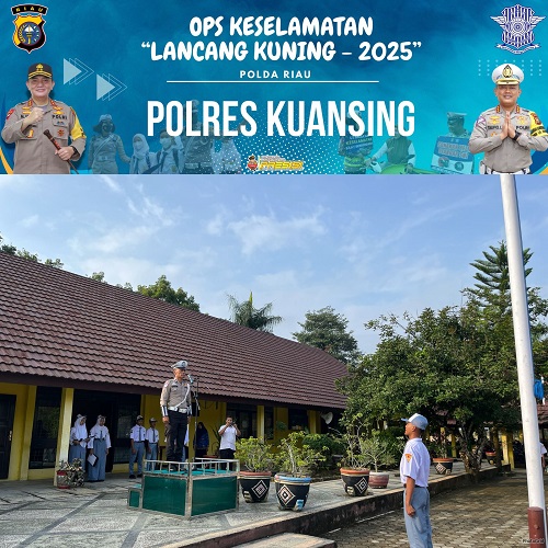 Satlantas Polres Kuansing Gelar Police Goes to School