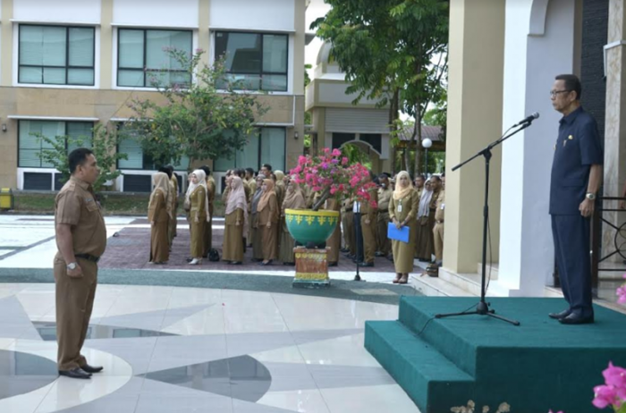Pimpin Apel Gabungan, Bupati Kampar Ungkapkan Sejumlah Pencapaian
