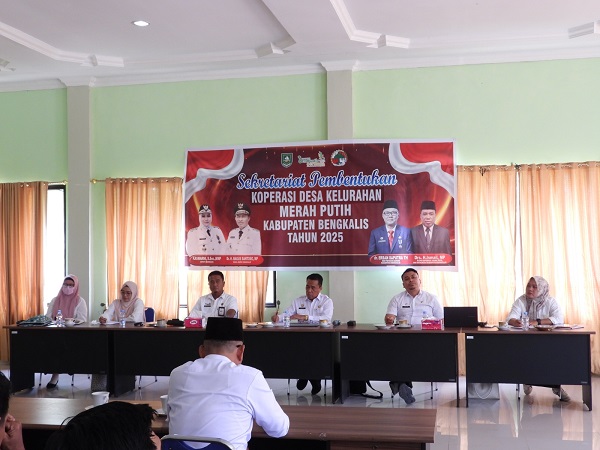 Perhatian, seluruh Koperasi Desa/Kelurahan Merah Putih Kab. Bengkalis Terus Digesa Segera Operasional Menjalankan Usaha