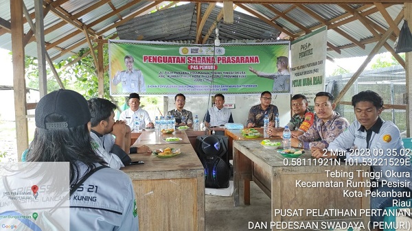 Disketapang Pekanbaru Dukung Upaya Penguatan Sarpras P4S Pemuri oleh BPPSDM Bapeltan