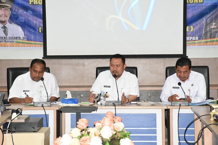 Soal Program 'Ocu Mapan', Bupati Kampar Minta OPD Terkait Segera Action