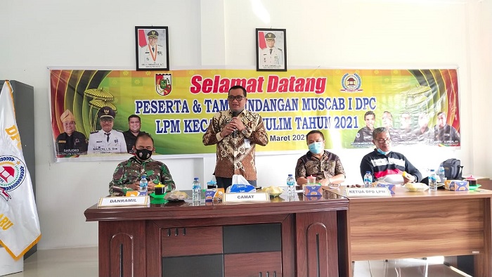 Muscab Perdana, Afrizal Pimpin LPM Kecamatan Kulim