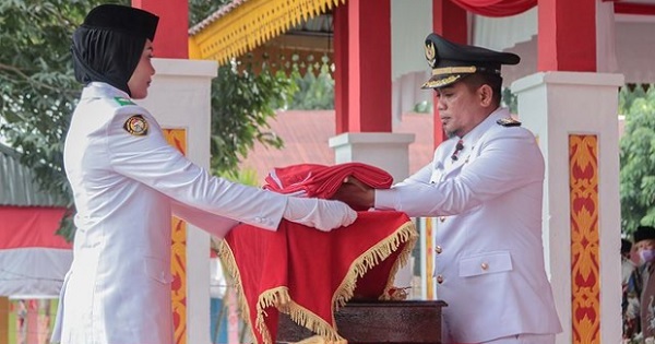 Bupati Pelalawan Irup Upacara HUT Kemerdekaan RI Ke-77