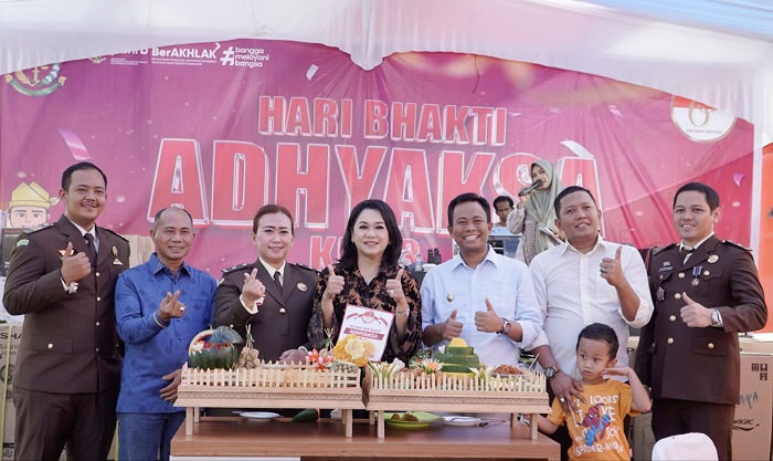 Wakil Bupati Rokan Hilir Menghadiri syukuran Hari Bhakti Adhyaksa ke-63 di Kejari Rohil