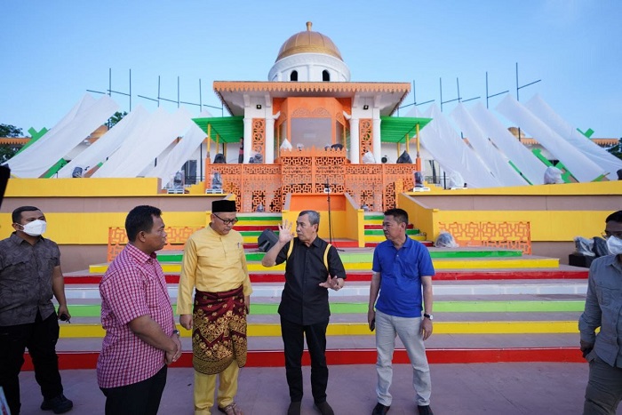 Gubri dan Bupati Tinjau Persiapan Pelaksanaan MTQ di Rohil