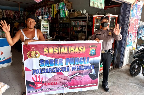 Polsubsektor Pelalawan Sosialisasi Saber Pungli