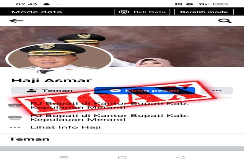 Marak Penipuan Mengatasnamakan H. Asmar, Pemkab Meranti Imbau Masyarakat Berhati-hati