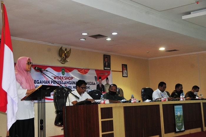 Pembukaan Workshop Pencegahan Penyalahgunaan Narkoba bagi  ASN di Lingkungan Pemkab Indragiri Hulu