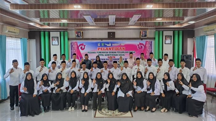 72 PPPK Kemensos di Bengkalis Dilantik