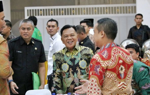 Bupati Meranti Hadiri Kenal Pamit Kapolda Riau
